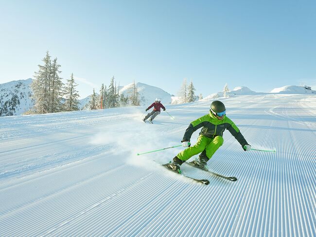 Carvingschwünge auf der Reiteralm